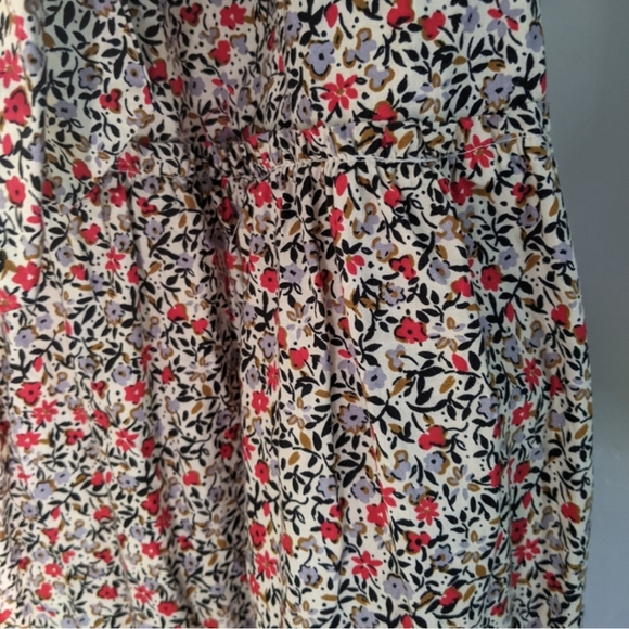 Anthropologie Floral Prairie Puff Sleeve Tiered Maxi Dress - Picture 7 of 16